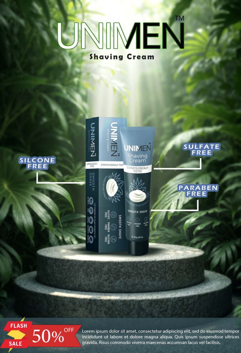 unimen shaving cream ad